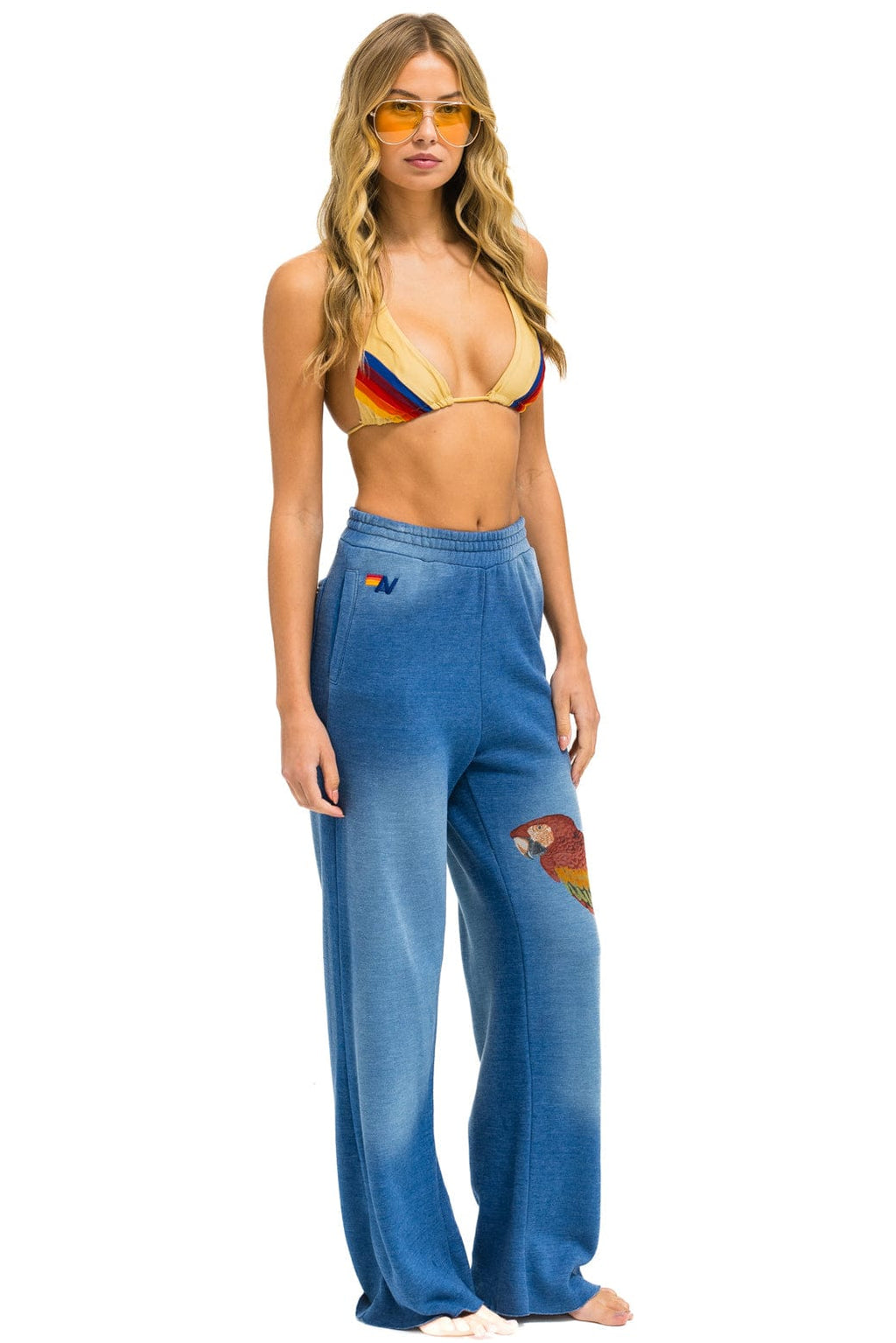 Classic PARROT WIDE LEG POCKET SWEATPANTS - FADED WATER