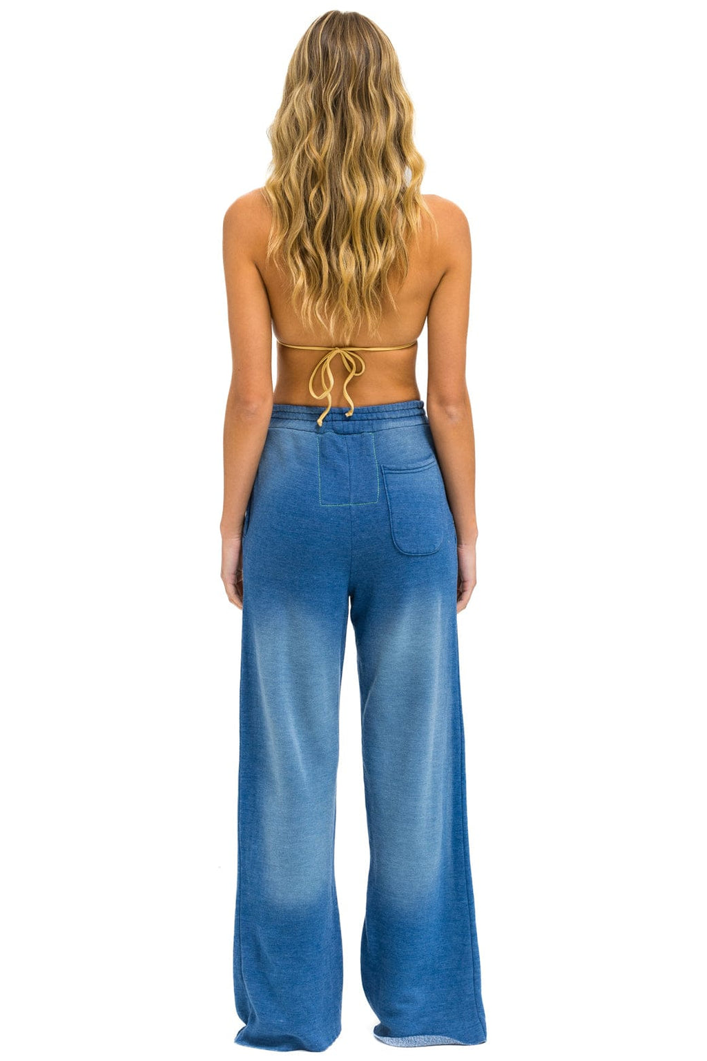 Classic PARROT WIDE LEG POCKET SWEATPANTS - FADED WATER