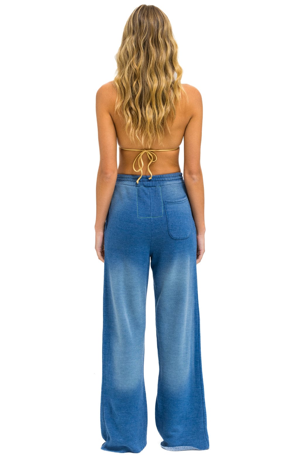 Classic PARROT WIDE LEG POCKET SWEATPANTS - FADED WATER