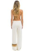 Classic RUGBY STITCH WIDE LEG POCKET SWEATPANTS - VINTAGE WHITE BROWN