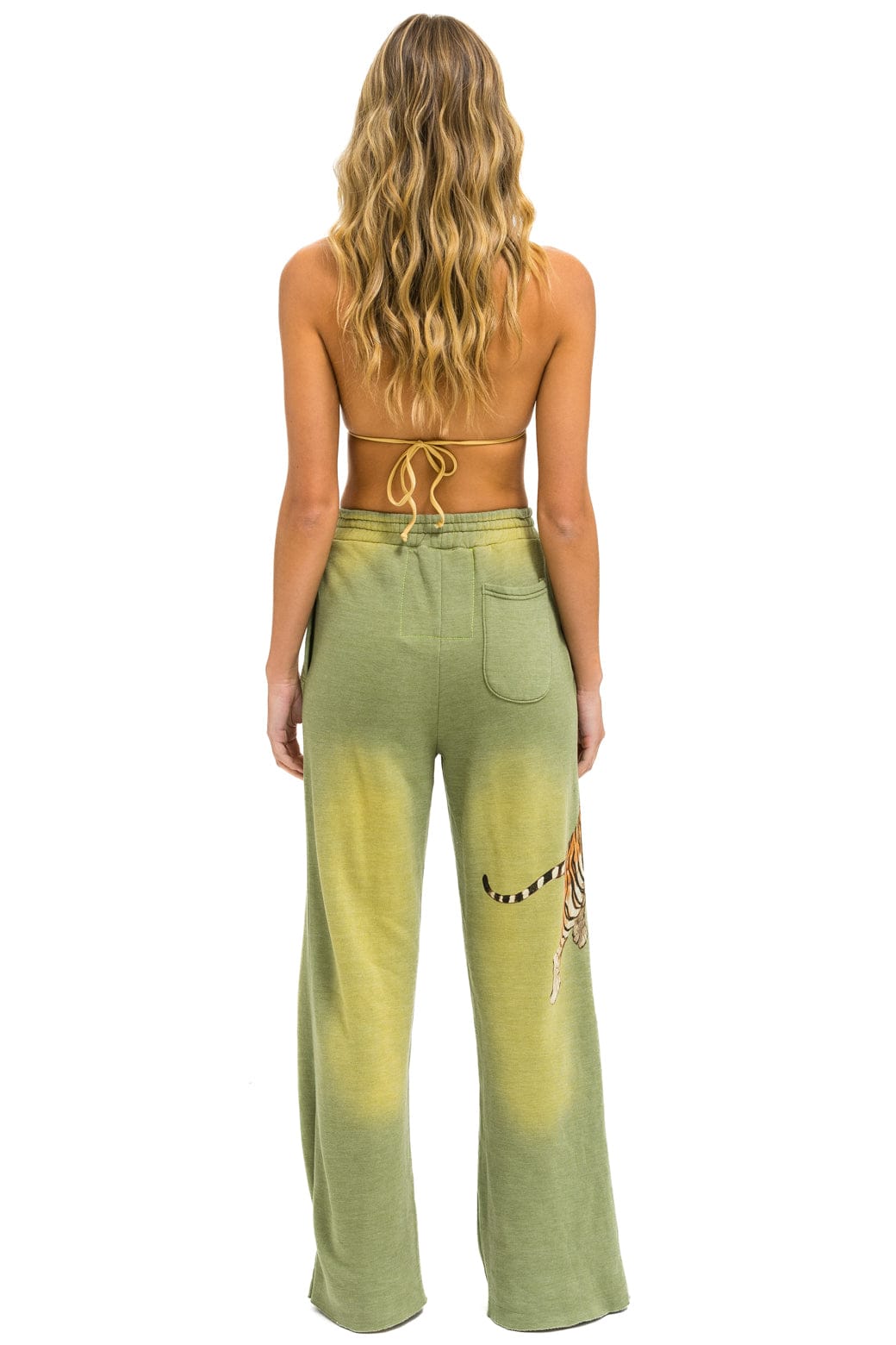 Classic TIGER WIDE LEG POCKET SWEATPANTS - FADED ARMY