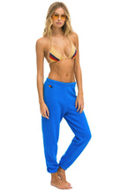 Classic 5 STRIPE SWEATPANTS - ADVENTURE BLUE RAINBOW WHITE