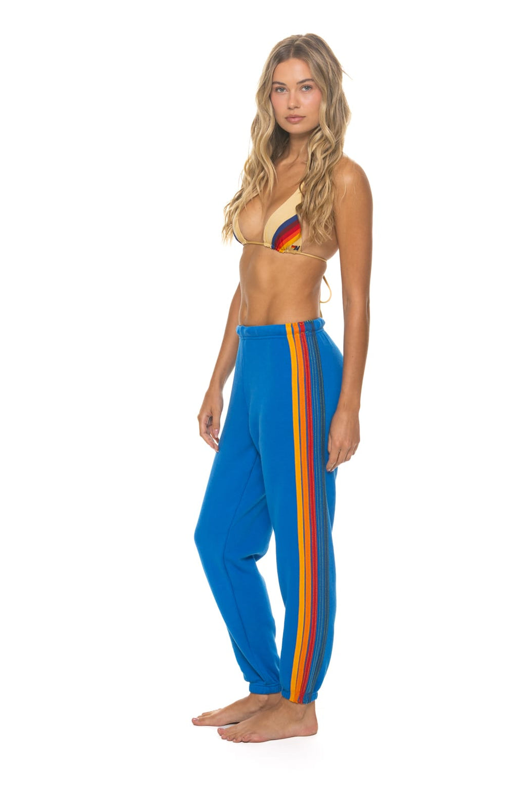 Classic 5 STRIPE SWEATPANTS - ADVENTURE BLUE