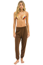 Classic 5 STRIPE SWEATPANTS - CHOCOLATE ESPRESSO