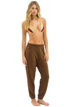 Classic 5 STRIPE SWEATPANTS - CHOCOLATE ESPRESSO