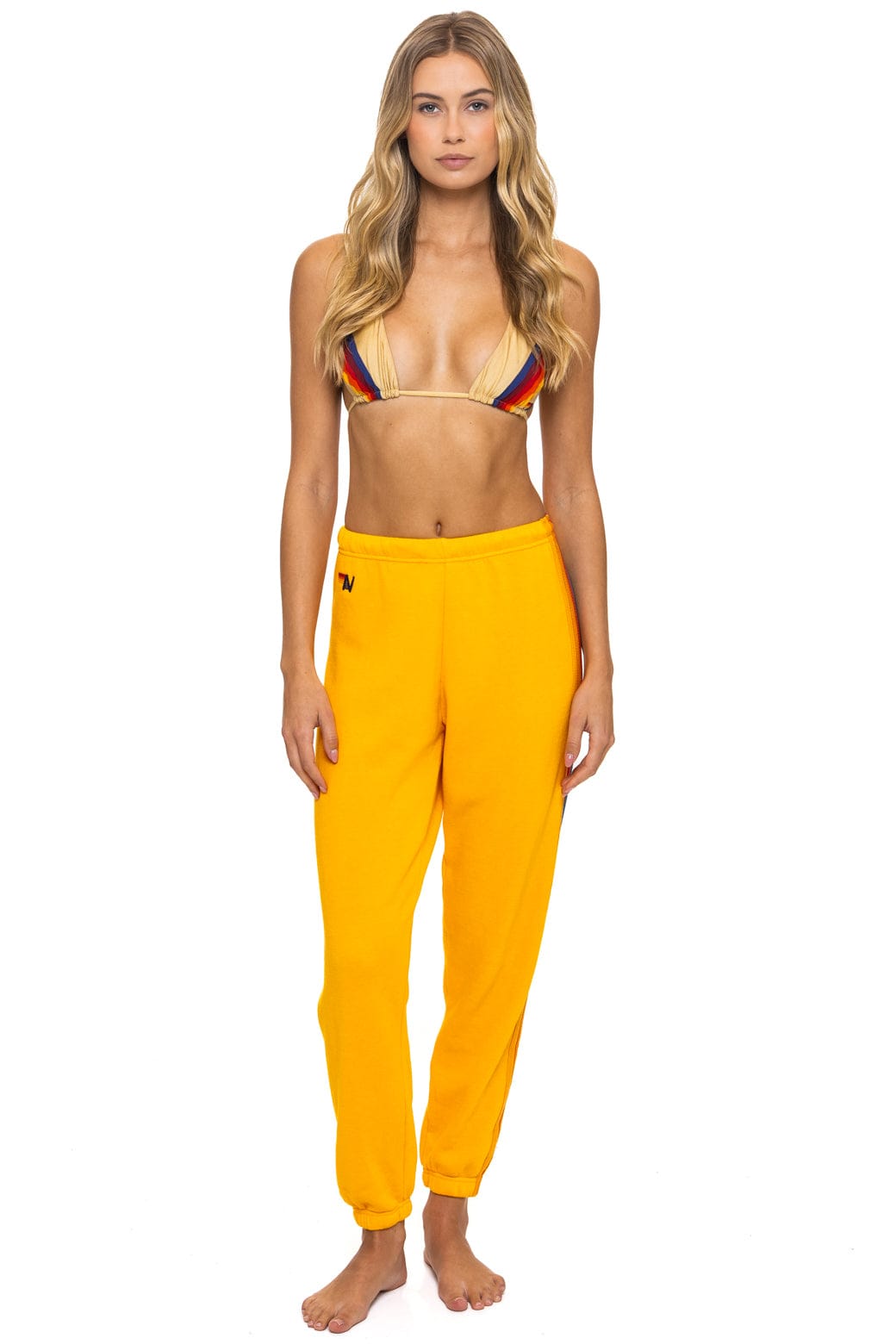 Classic 5 STRIPE SWEATPANTS - GOLD