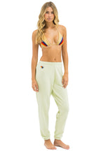 Classic 5 STRIPE SWEATPANTS - LIME CREAM SEAFOAM