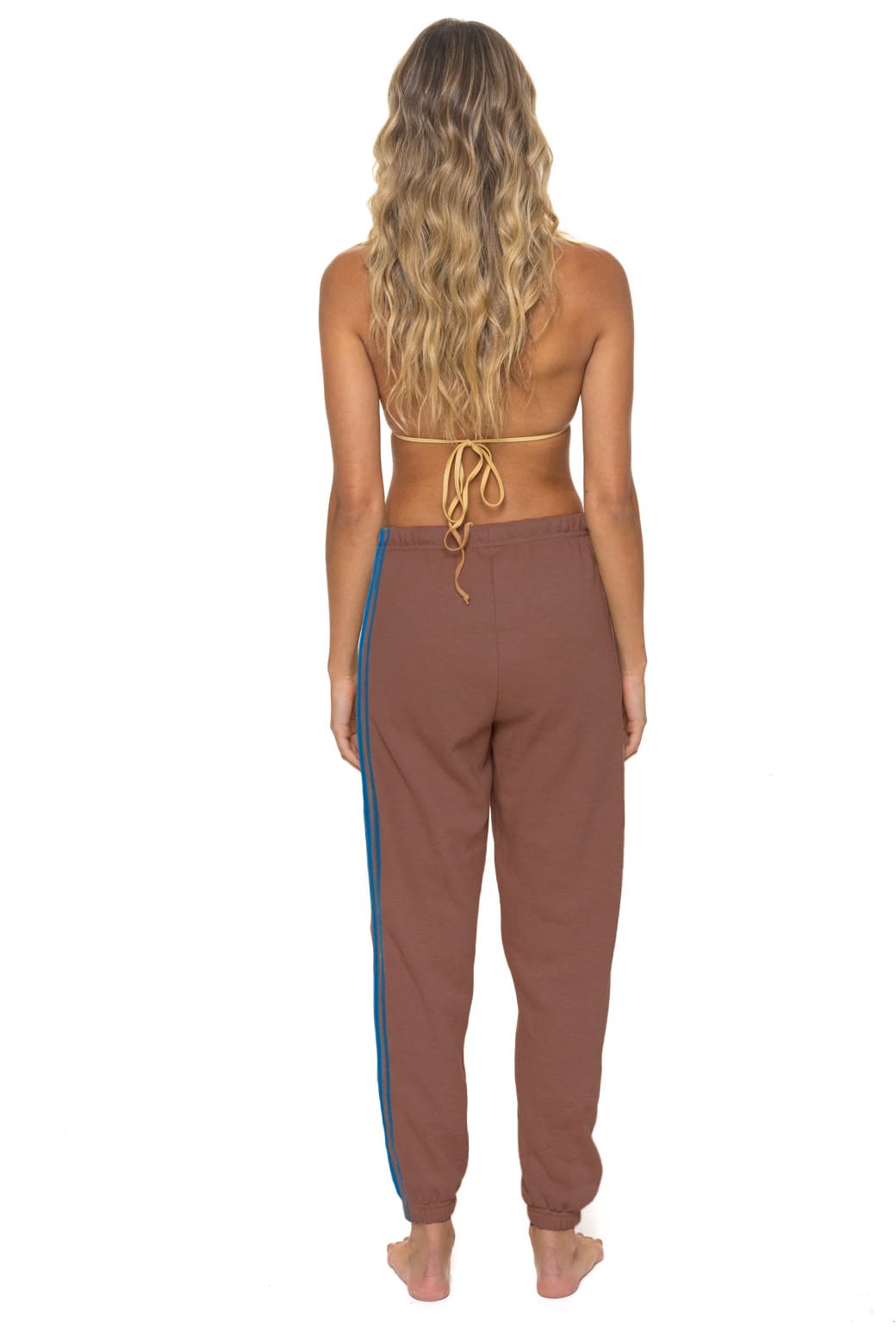 Classic 5 STRIPE SWEATPANTS - MOCHA