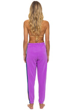 Classic 5 STRIPE SWEATPANTS - NEON PURPLE
