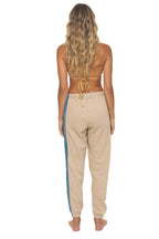 Classic 5 STRIPE SWEATPANTS - SAND