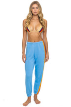 Classic 5 STRIPE SWEATPANTS - SKY