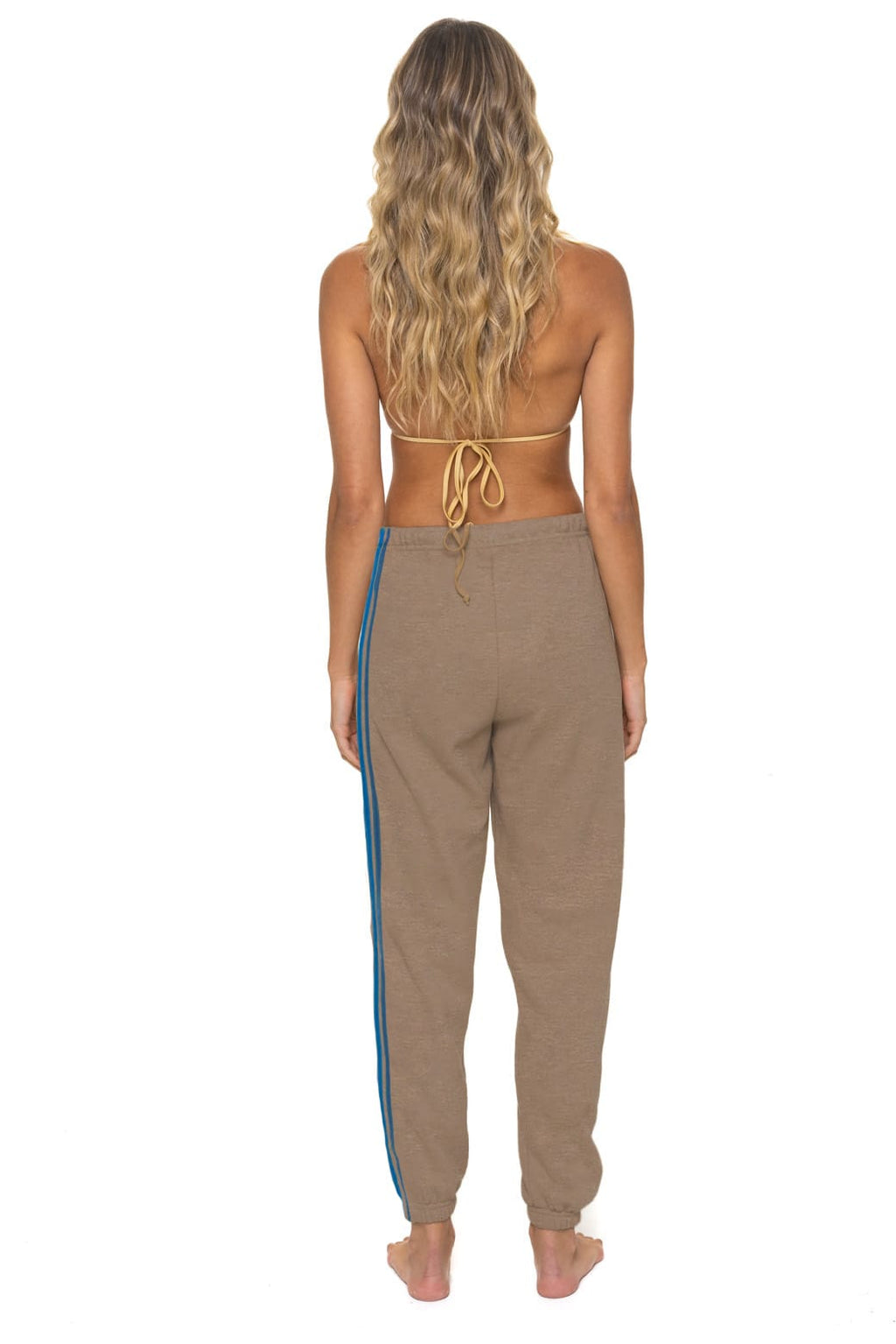 Classic 5 STRIPE SWEATPANTS - TAUPE