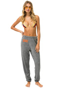 Classic UNIVERSITY OF SOUTHERN CALIFORNIA 5 STRIPE UNISEX SWEATPANTS - HEATHER GREY