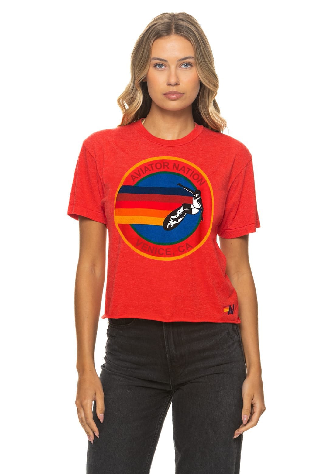 Classic SIGNATURE VENICE BOYFRIEND TEE - RED