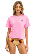 Classic BASIC BOYFRIEND TEE - NEON PINK