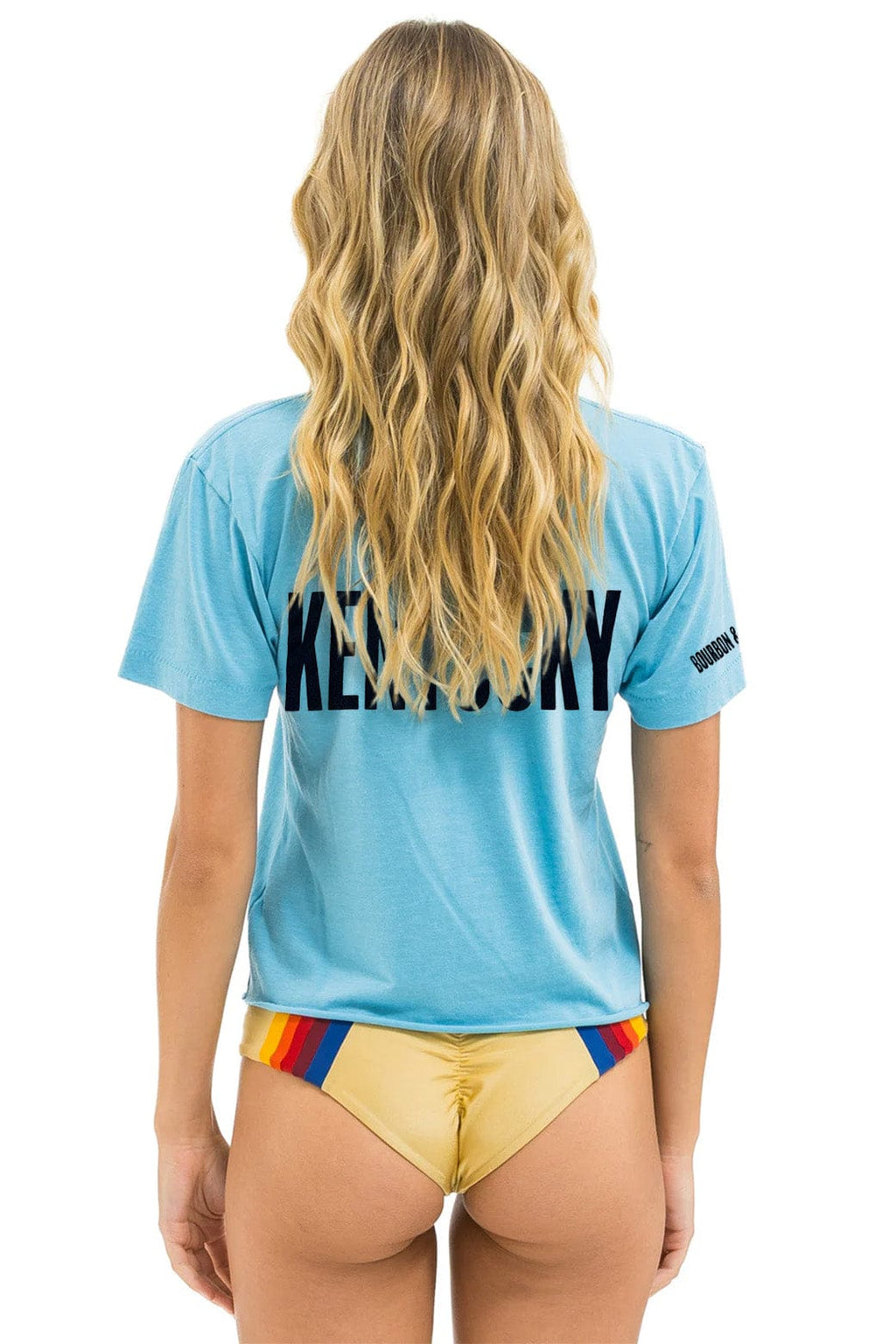Classic BOURBON AND BEYOND 2025 BOYFRIEND TEE - AQUA