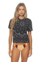 Classic BANDANA BOYFRIEND TEE - CHARCOAL