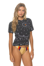 Classic BANDANA BOYFRIEND TEE - CHARCOAL