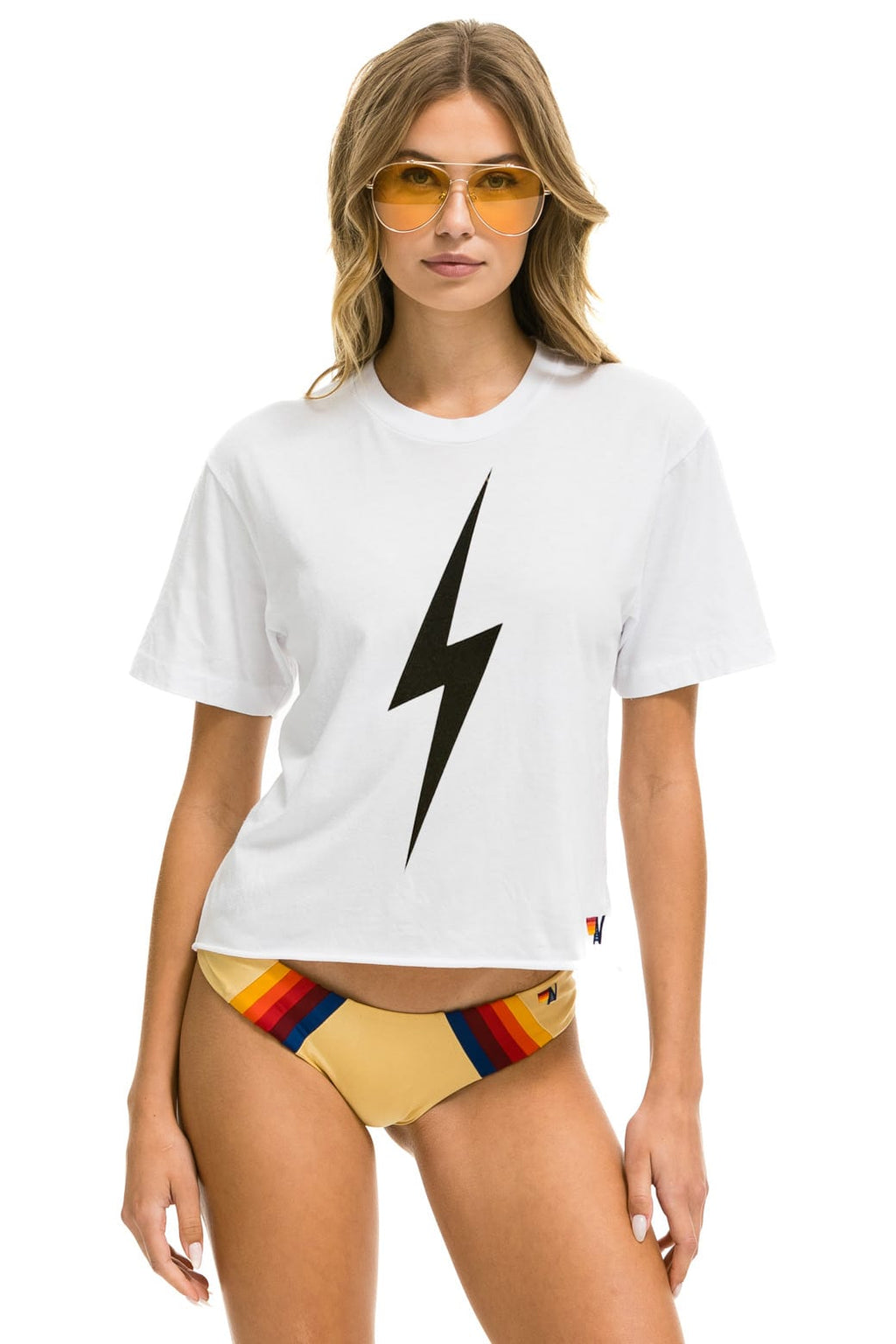 Classic BOLT BOYFRIEND TEE - WHITE