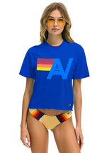 Classic LOGO BOYFRIEND TEE - ROYAL