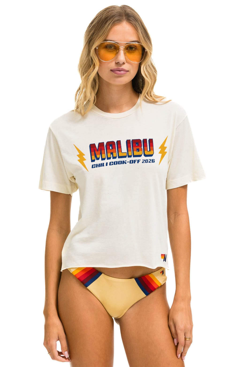 Classic MALIBU CHILI COOK-OFF 2026 BOYFRIEND TEE - VINTAGE WHITE