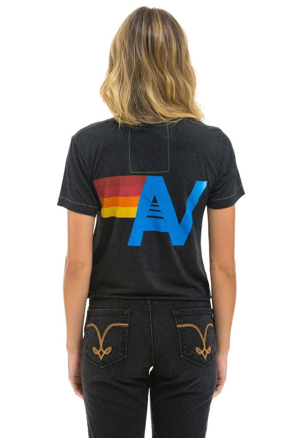 Classic NY METS AVIATOR NATION BOYFRIEND TEE - BLACK
