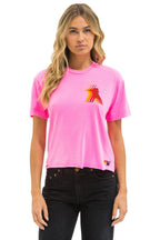 Classic PHILLIES AVIATOR NATION BOYFRIEND TEE - NEON PINK