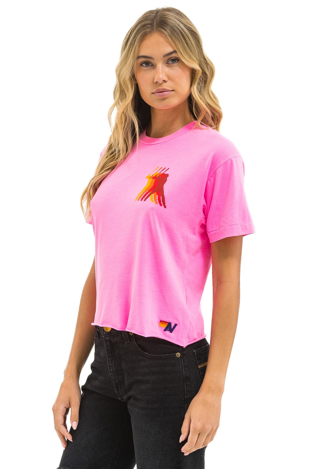 Classic PHILLIES AVIATOR NATION BOYFRIEND TEE - NEON PINK