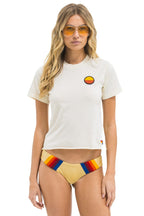 Classic SUNSET PATCH BOYFRIEND TEE - VINTAGE WHITE