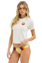 Classic SUNSET PATCH BOYFRIEND TEE - VINTAGE WHITE