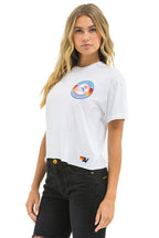 Classic NY YANKEES AVIATOR NATION BOYFRIEND TEE - WHITE
