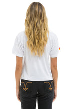 Classic NY YANKEES AVIATOR NATION BOYFRIEND TEE - WHITE