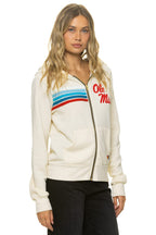 Classic OLE MISS 2026 ZIP HOODIE - VINTAGE WHITE