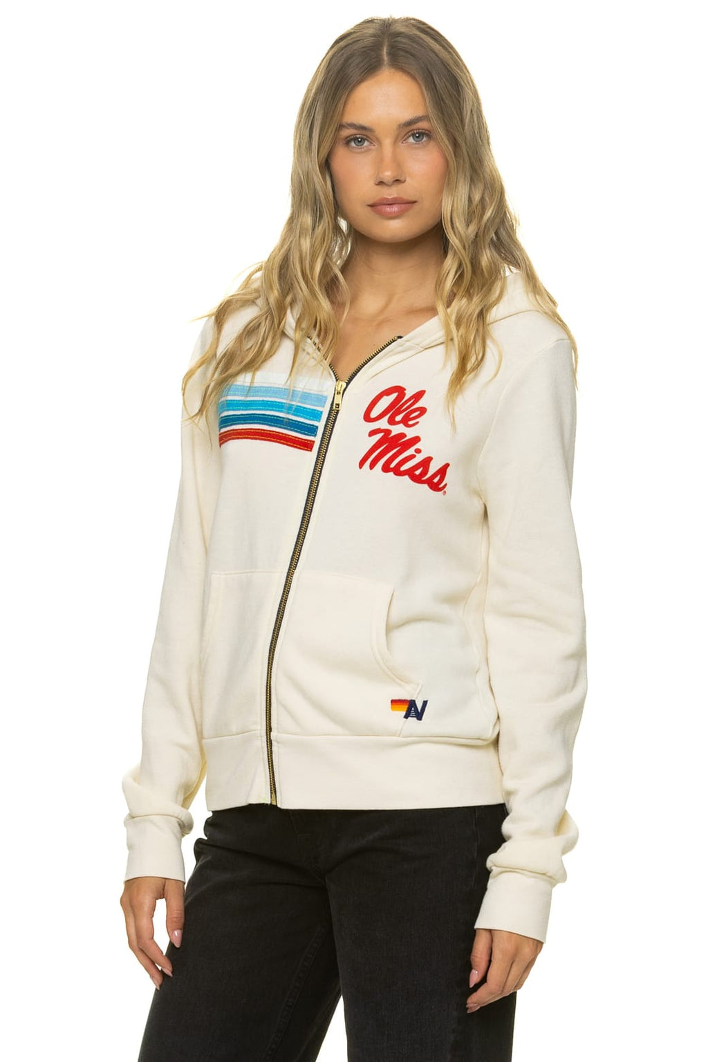 Classic OLE MISS 2026 ZIP HOODIE - VINTAGE WHITE