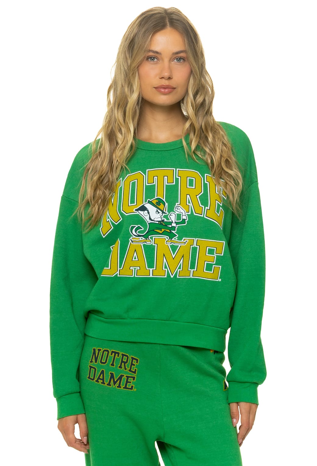 Classic NOTRE DAME 2026 RELAXED CREW SWEATSHIRT - KELLY GREEN