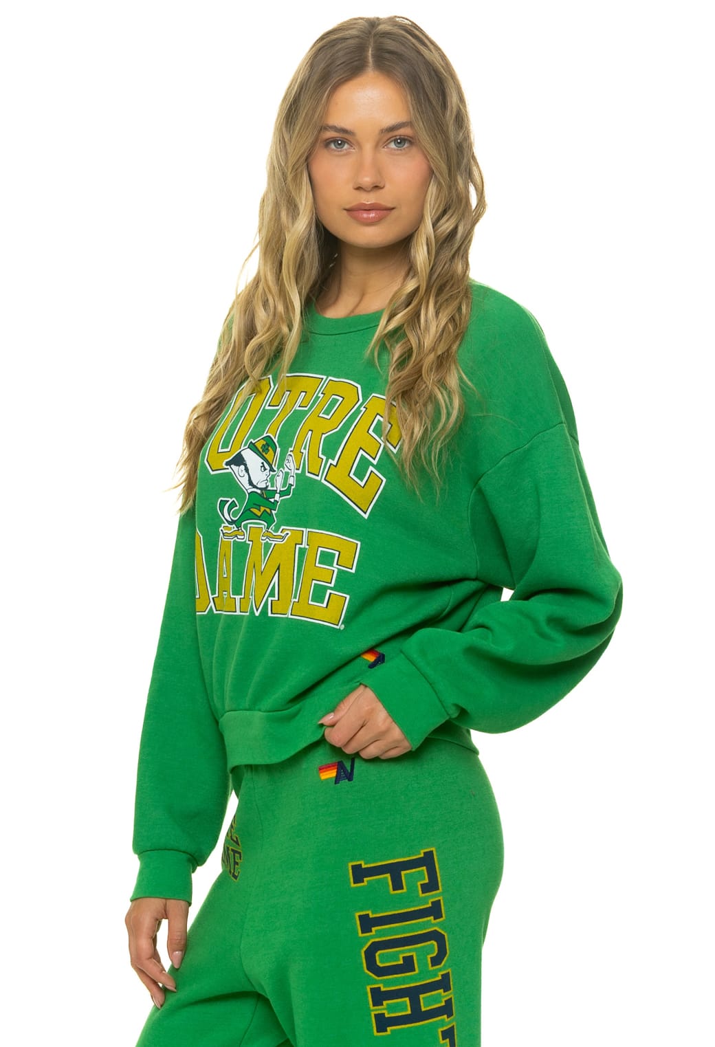 Classic NOTRE DAME 2026 RELAXED CREW SWEATSHIRT - KELLY GREEN