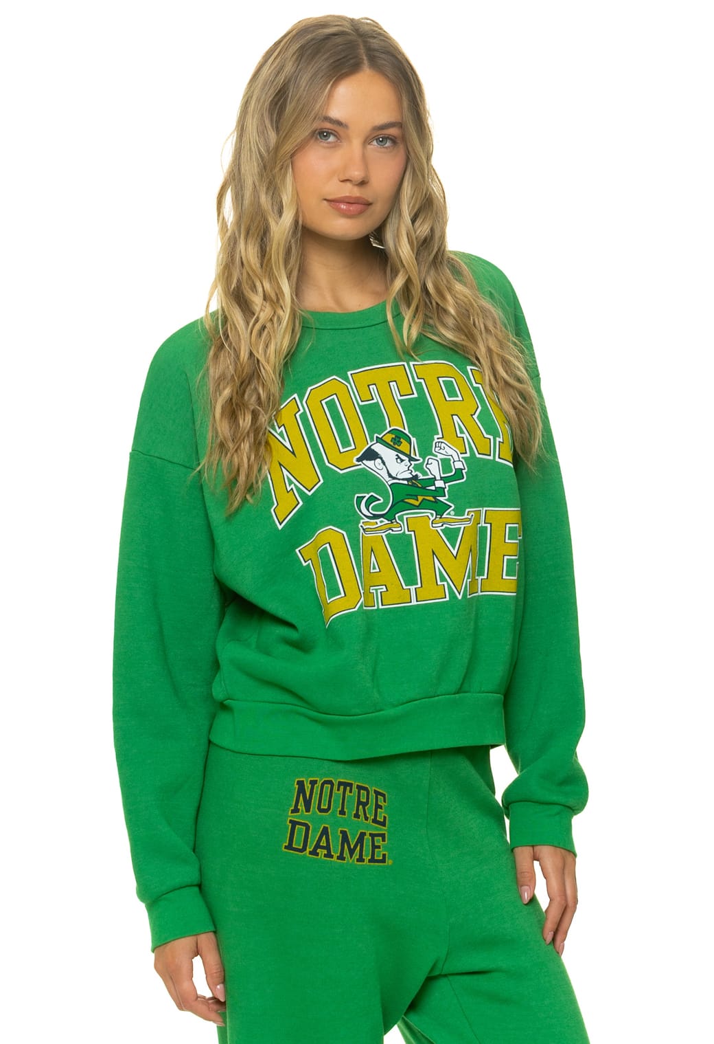 Classic NOTRE DAME 2026 RELAXED CREW SWEATSHIRT - KELLY GREEN