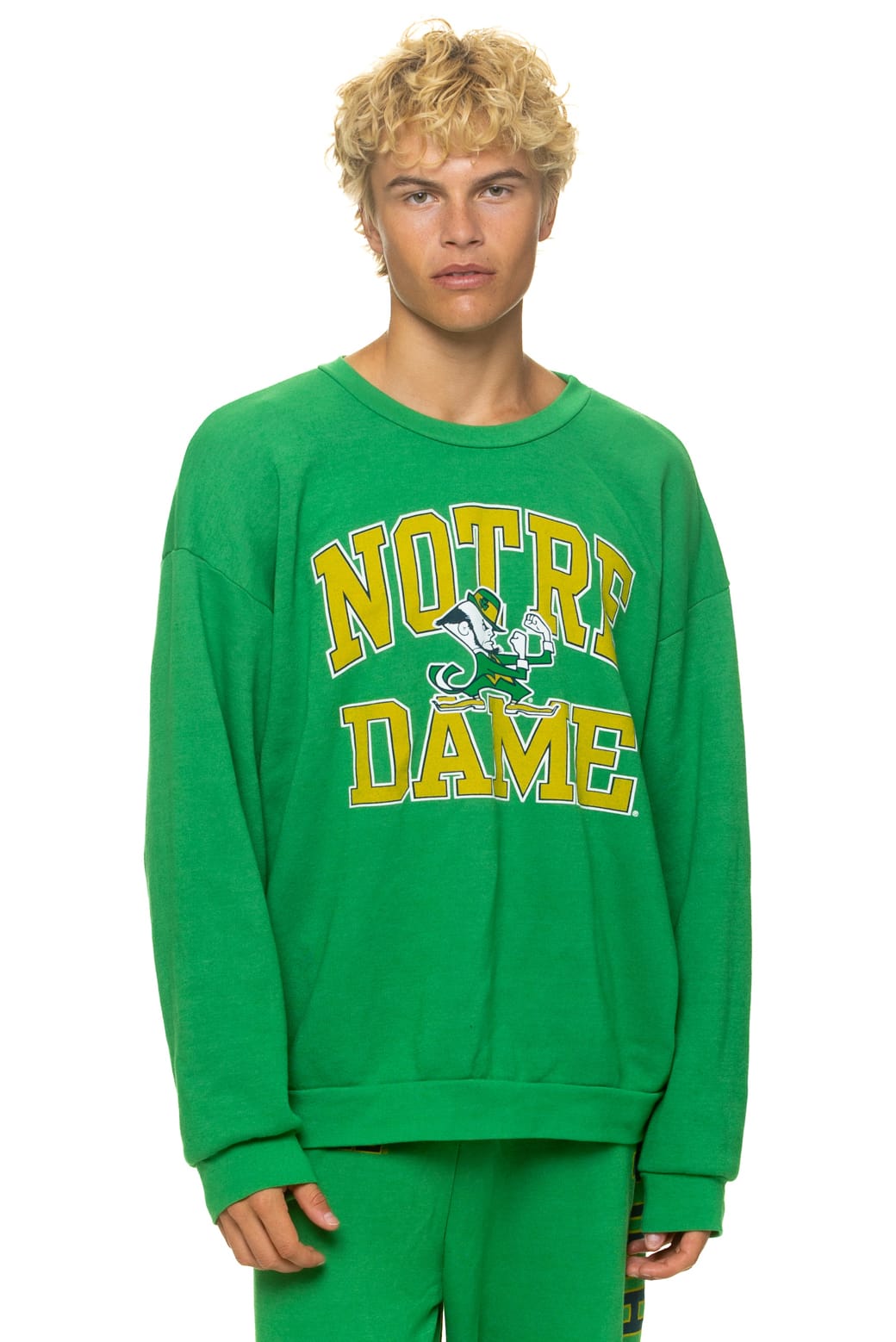 Classic NOTRE DAME 2026 RELAXED CREW SWEATSHIRT - KELLY GREEN