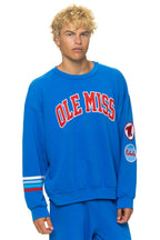 Classic OLE MISS 2026 RELAXED CREW SWEATSHIRT - ADVENTURE BLUE
