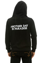 Classic ANOTHER DAY IN PARADISE HOODIE - BLACK