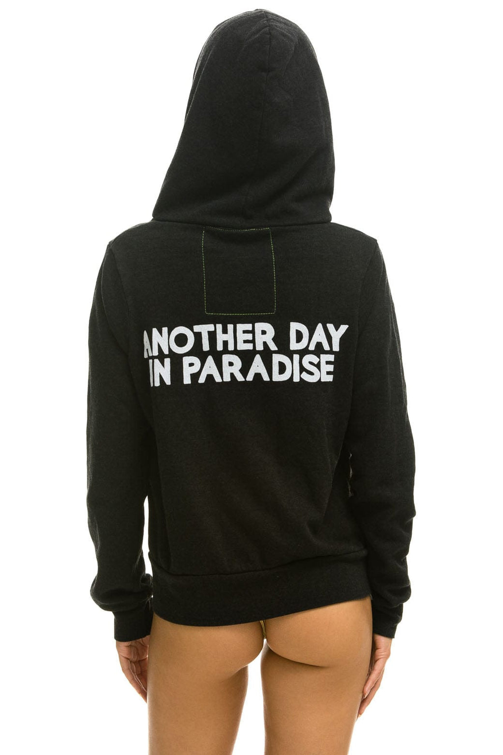 Classic ANOTHER DAY IN PARADISE HOODIE - BLACK