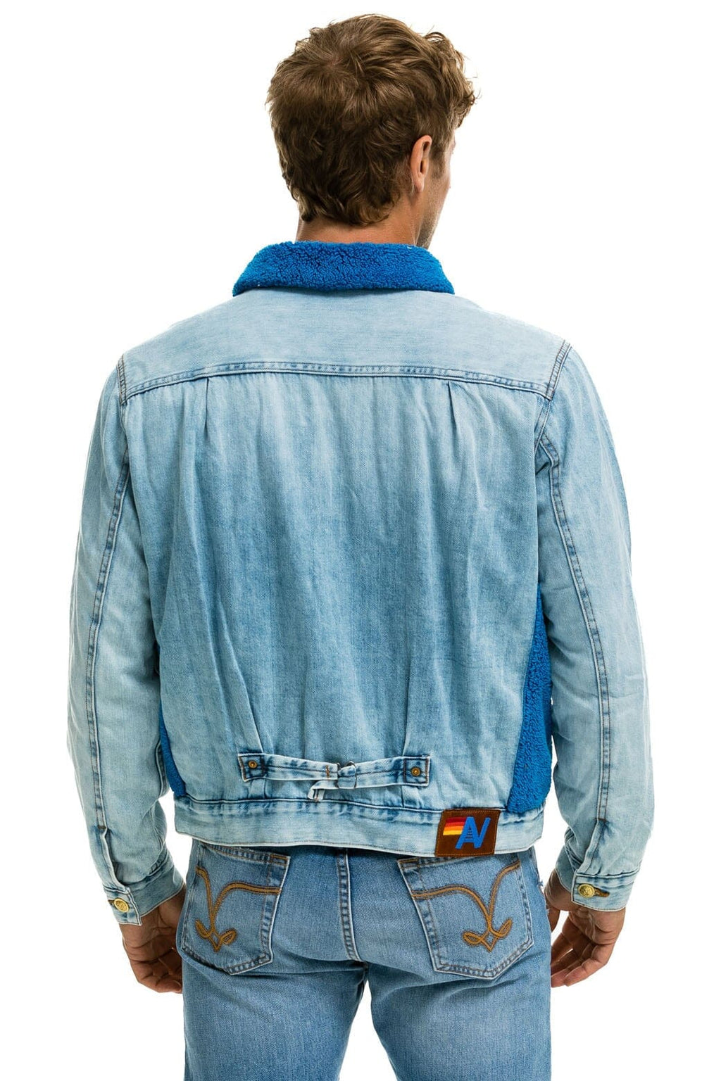 Classic ASPEN SHERPA UNISEX DENIM JACKET - SUPER LIGHT BLUE