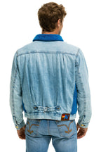 Classic ASPEN SHERPA UNISEX DENIM JACKET - SUPER LIGHT BLUE