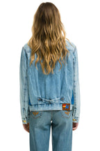 Classic ASPEN SHERPA UNISEX DENIM JACKET - SUPER LIGHT BLUE