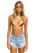 Classic AVIATOR BOLT BOYFRIEND CUTOFF JEAN SHORTS - SUPER LIGHT