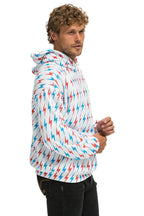 Classic AVIATOR BOLT W BOLT EMBROIDERY RELAXED PULLOVER HOODIE - WHITE USA