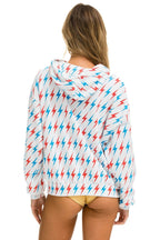 Classic AVIATOR BOLT W BOLT EMBROIDERY RELAXED PULLOVER HOODIE - WHITE USA
