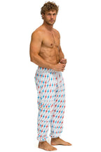 Classic AVIATOR BOLT EMBROIDERY SWEATPANTS - WHITE USA