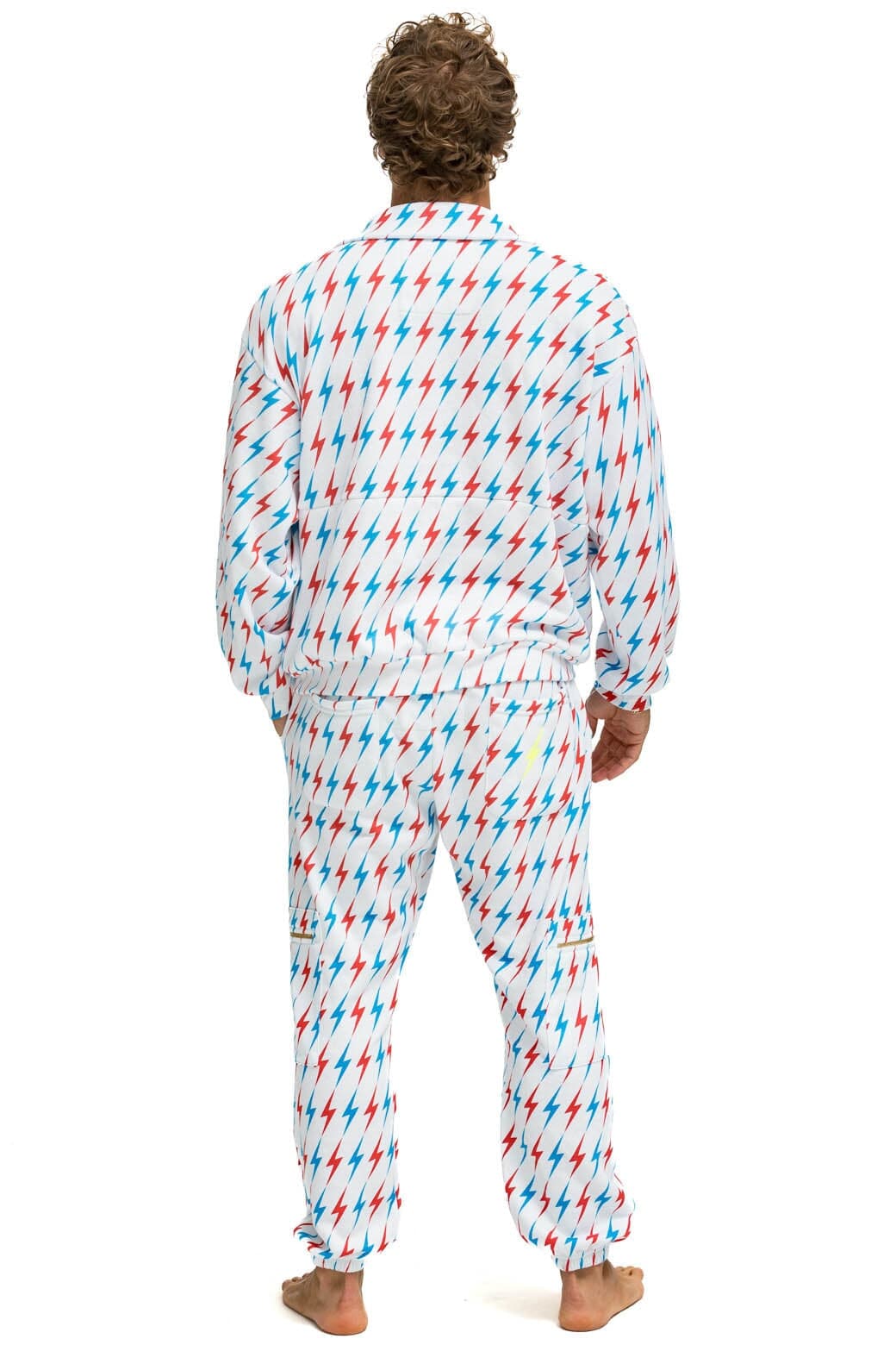 Classic AVIATOR BOLT EMBROIDERY SWEATPANTS - WHITE USA