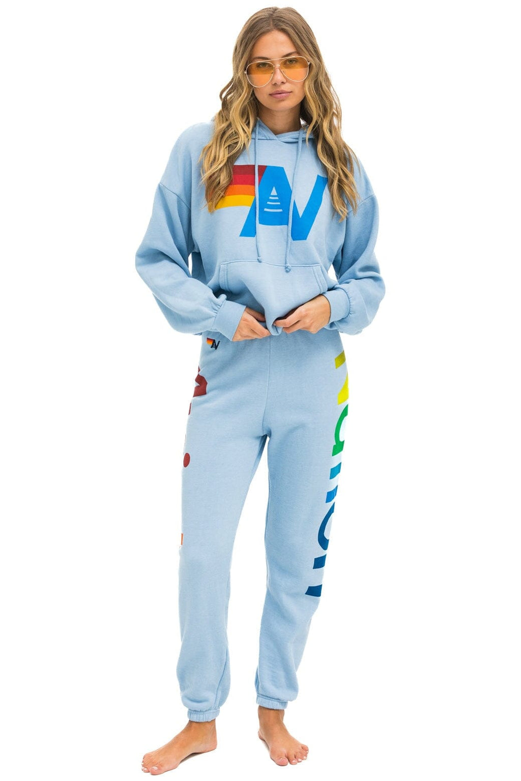 Classic AVIATOR NATION 2 SWEATPANTS - ICE